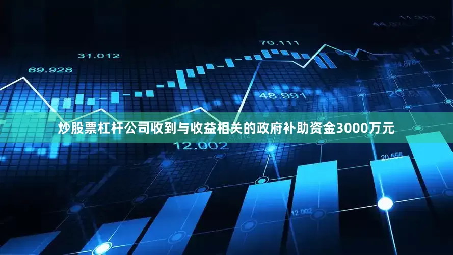 炒股票杠杆公司收到与收益相关的政府补助资金3000万元